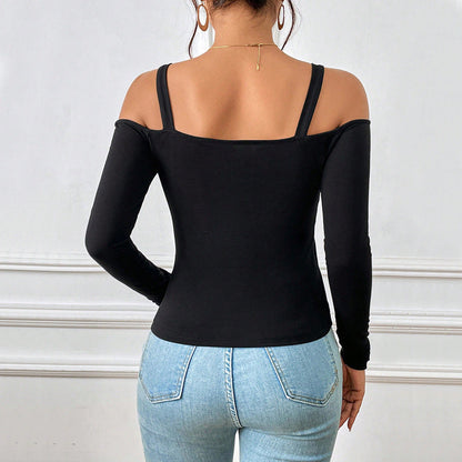 Damen Body Off-Shoulder Trägerlos Berlin Chic