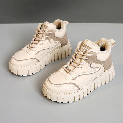 Damen Sneaker Warm High-Top Kuschelig Winter