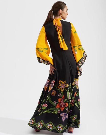 Viertelarmkleid mit Druck Damen Geschenk Berlin