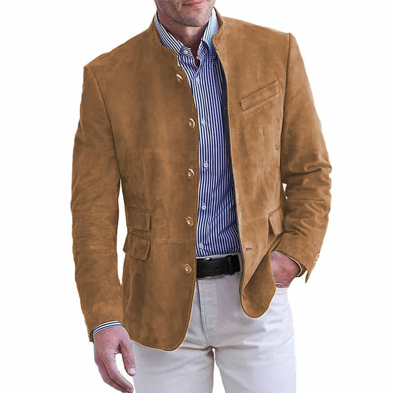 Herren Wildleder Blazer Elegent Modern Schnitt