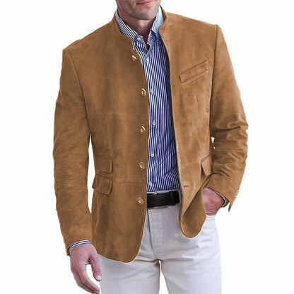 Herren Wildleder Blazer Elegent Modern Schnitt