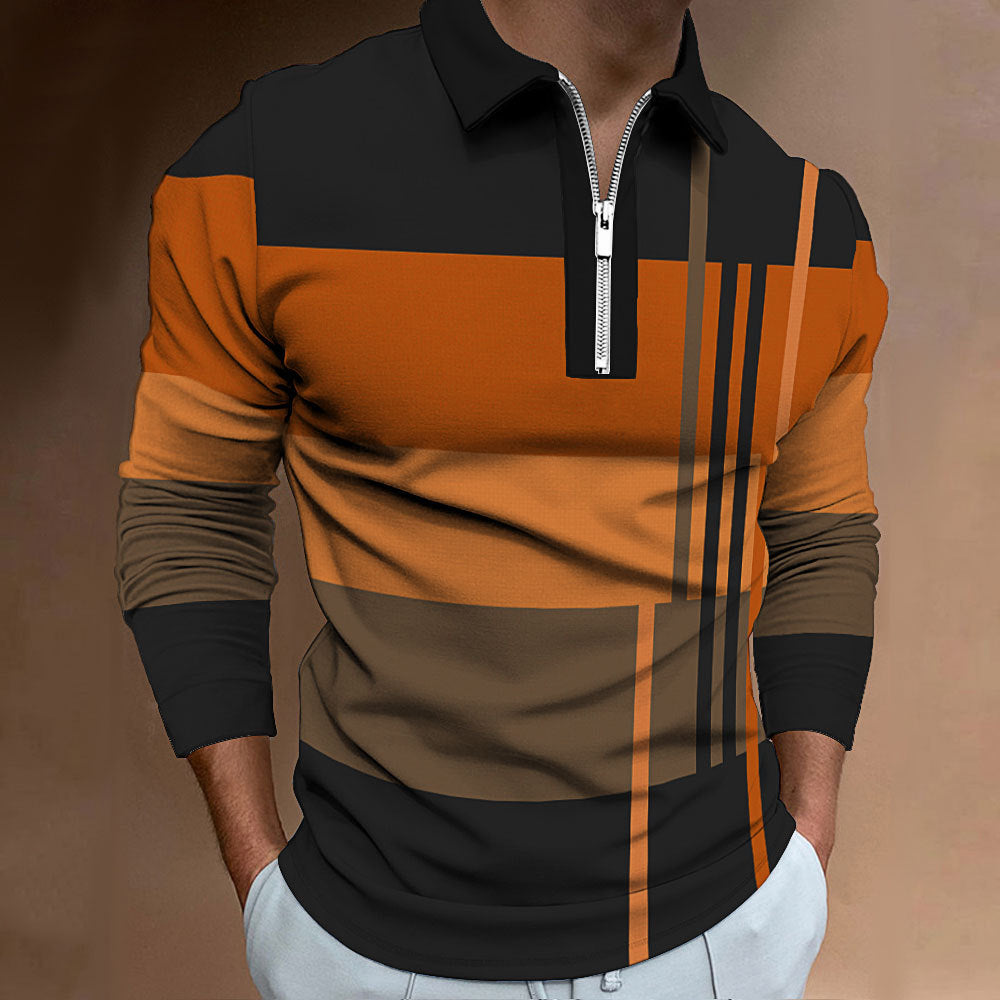Herren Langarmhemd Sportlich Modern