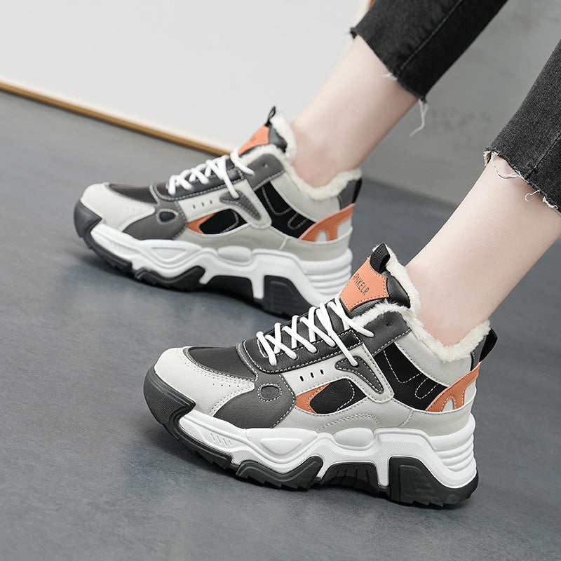 Damen Sneaker High-Top Weich Komfortabel Rutschfest