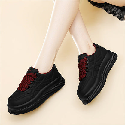 Damen Plateau Sneaker Hoch mit Dämpfung Komfort Modisch