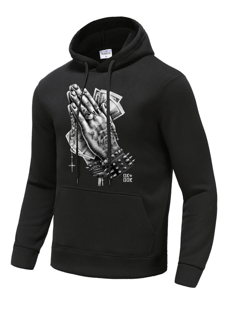 Herren Hoodie mit stylishem Grafikdruck Berlin Style
