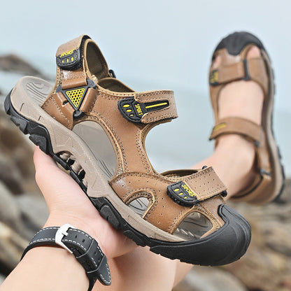 Herren Sandalen Sportlich Freizeit Klettverschluss Rutschfest - BerlinGlamour
