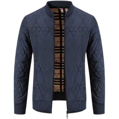 Herren Steppjacke Modern mit Reißverschluss Warm