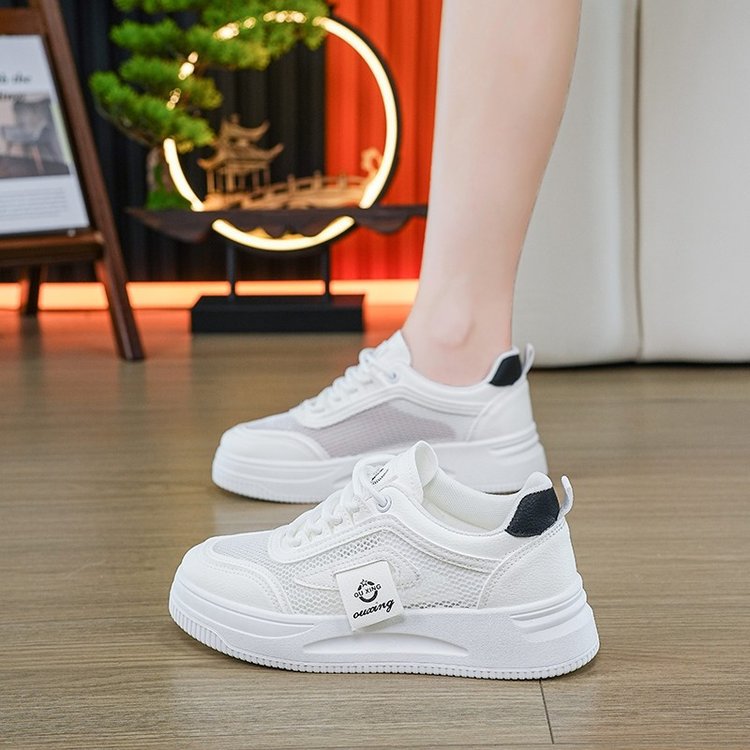Damen Sneaker Atmungsaktiv Mesh Laufsohle Rutschfest