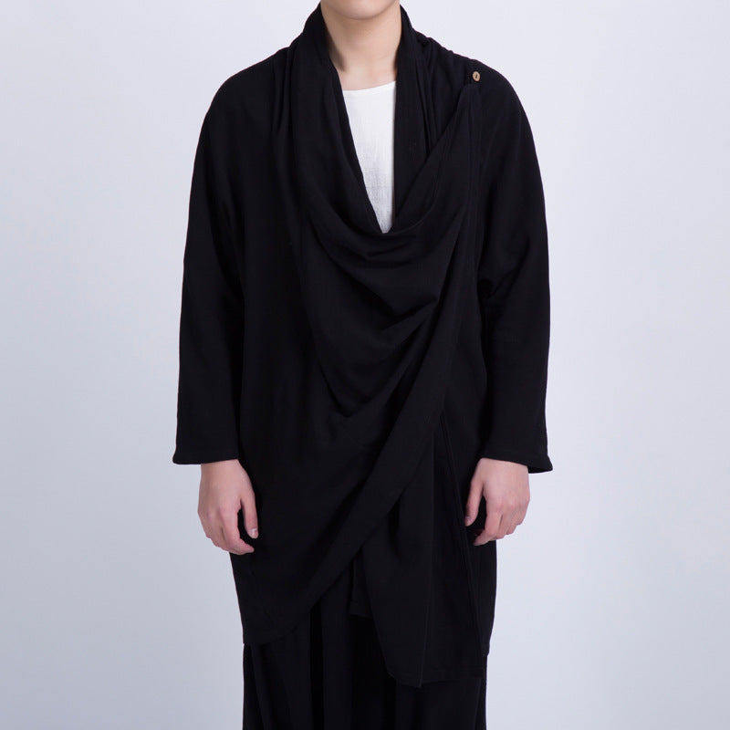 Herren Überwurfjacke Asymmetrisch Modern Trendig