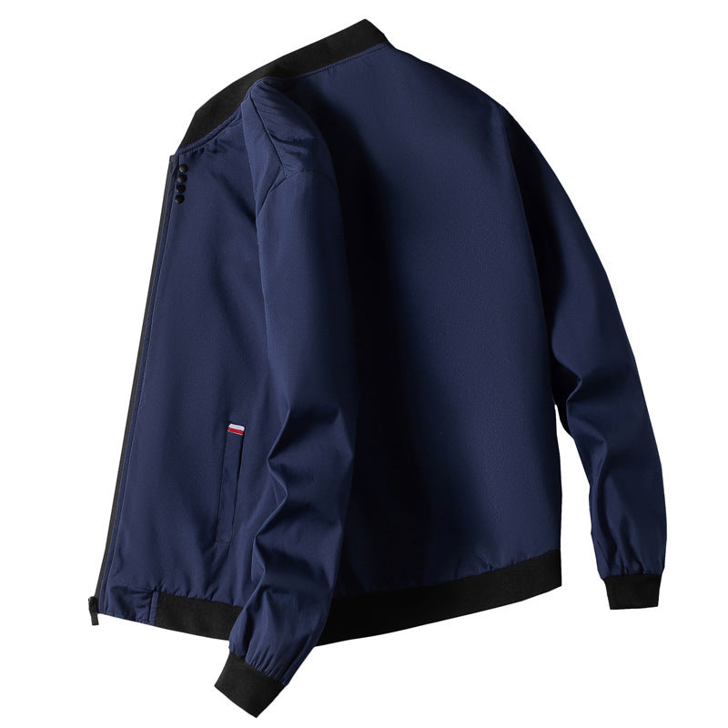 Herren Freizeitjacke Modern mit hohem Kragen und Reißverschluss