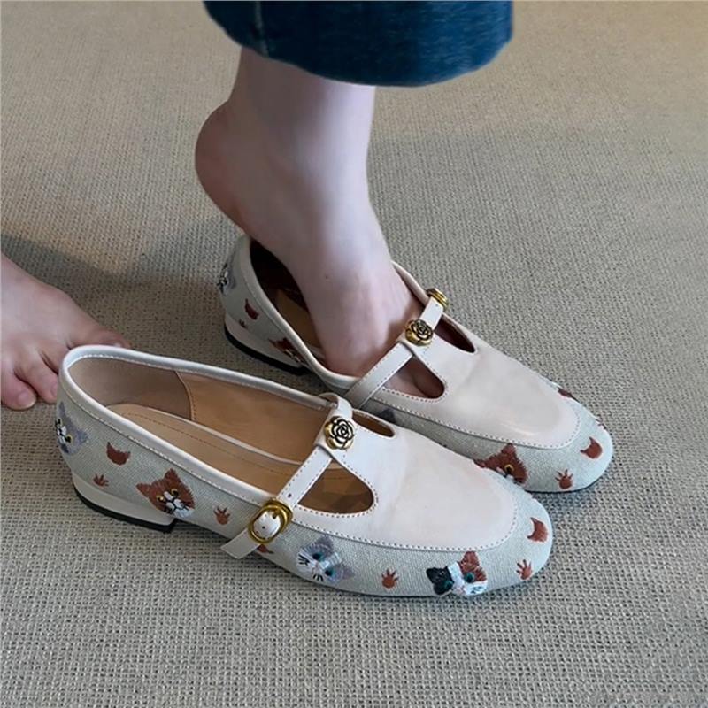 Damen Slipper Florale Muster Bequem Innensohle Warm