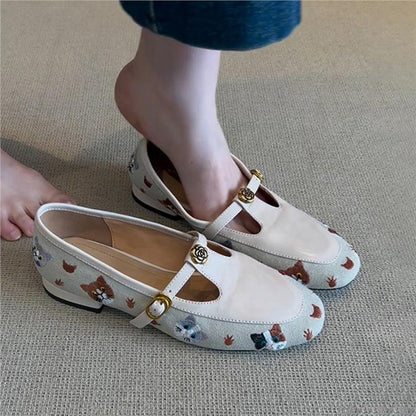 Damen Slipper Florale Muster Bequem Innensohle Warm