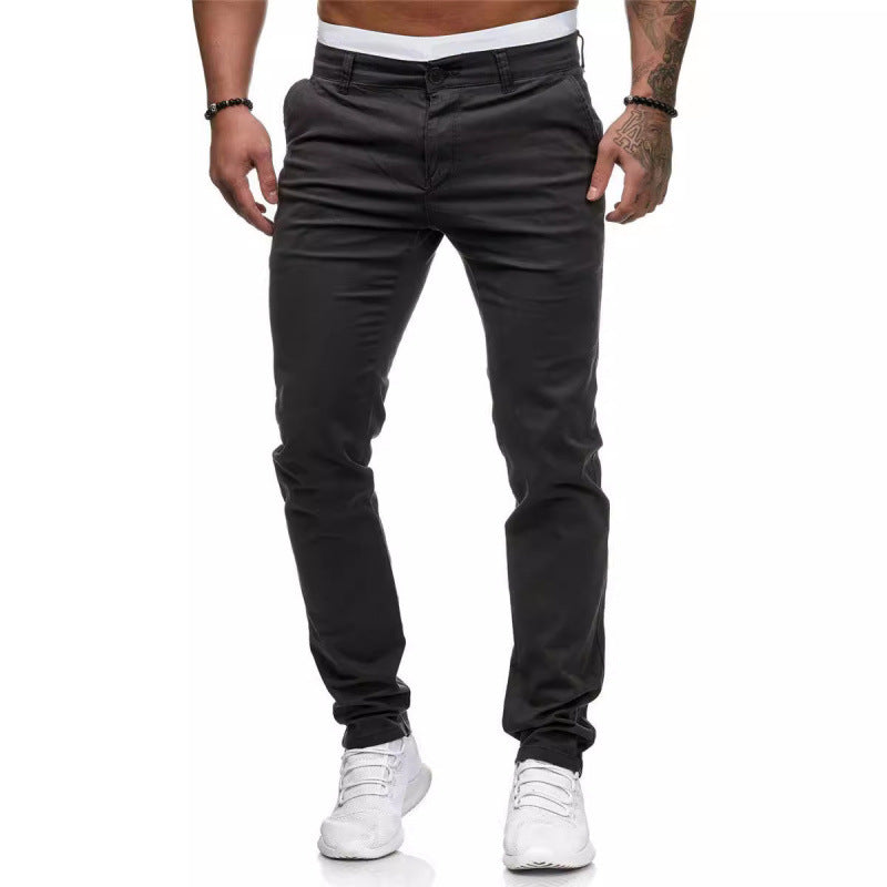Herren Slim Fit Chino Hose Elastisch