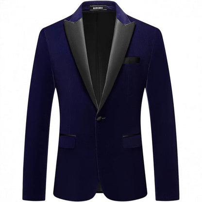 Herren Smoking Blazer Elegant Berlin Schwarz