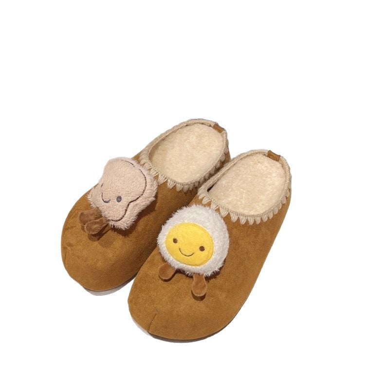 Damen Hausschuhe Flauschig mit Tiermotiv Warm