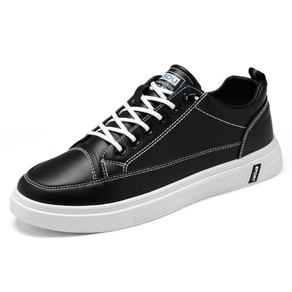 Damen Sneaker Sportlich atmungsaktiv Kunstleder Schwarz