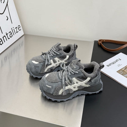 Damen Sneaker Sportlich Warm Rutschfest