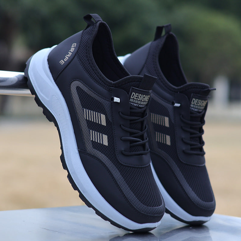 Damen Sneaker Sportlich Atmungsaktiv Weiße Laufschuhe