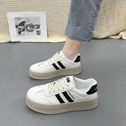 Damen Sneaker Plateau Schuhe Elegant Rutschfest