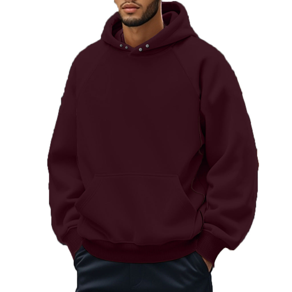 Herren Kapuzenpullover Lässig Mit Kängurutasche Elastisch