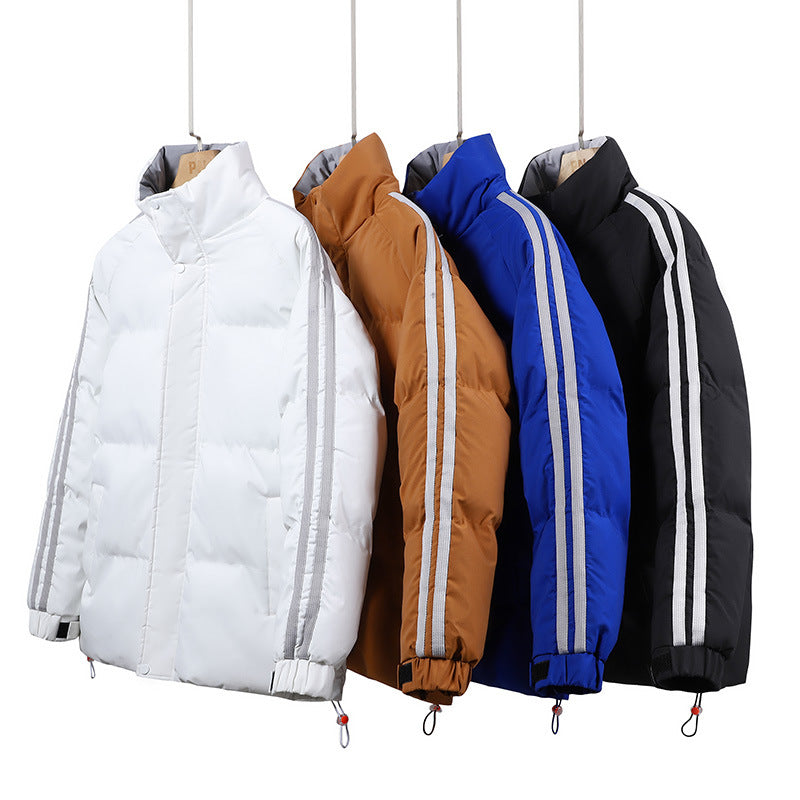 Herren Steppjacke Winterlich Isoliert mit Verstellbarer Kapuze