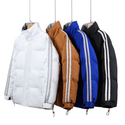 Herren Steppjacke Winterlich Isoliert mit Verstellbarer Kapuze