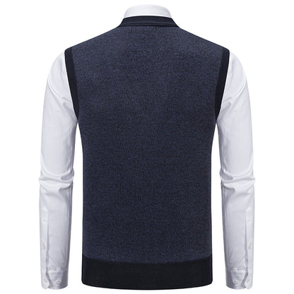 Herren Strickjacke Modern Karomuster Elegante Schale