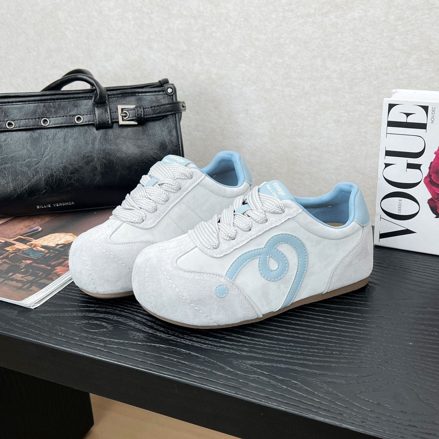 Damen Sneaker Weiches Wildleder Bequem Laufsohlen