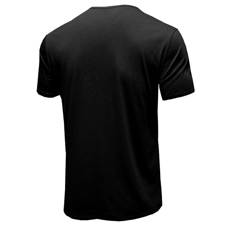 Herren Henley T-Shirt Kurzarm Modern Sportlich
