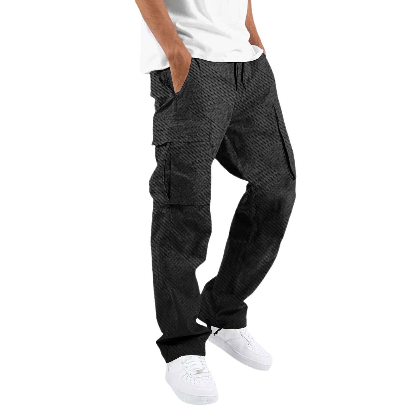 Herren Cargo-Hose Modern mit Seitentaschen Stretch