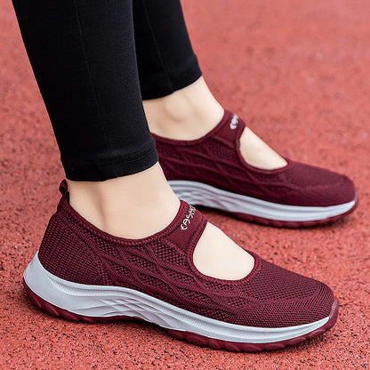 Damen Sportpumps Leicht Bequem Elastisch