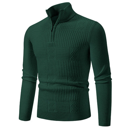 Hochzeitliche Strickpullover mit hohem Kragen und Reißverschluss BerlinGlamour