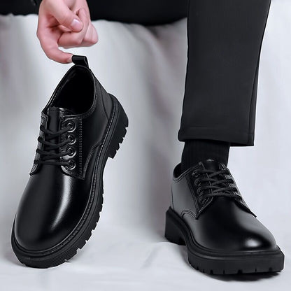 Herren Schnürschuhe Klassisch Lederschuhe Schwarz - BerlinGlamour