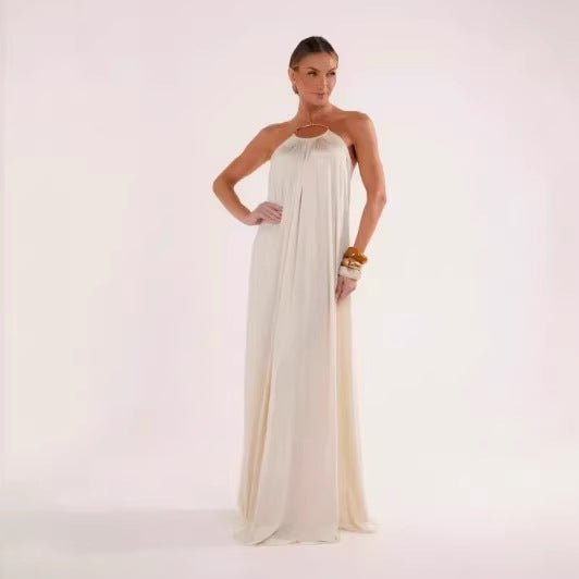 Langes Abendkleid mit Halsband Elegant - BerlinGlamour