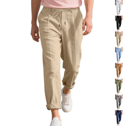 Sommerhose mit elastischem Bund und atmungsaktivem Material, ideal für lange Spaziergänge im Freien oder am Strand. Diese lässige Sommerhose ist atmungsaktiv und bietet optimalen Schutz vor Son - BerlinGlamour
