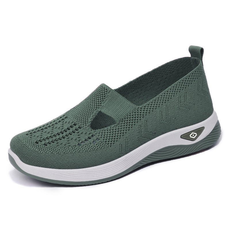 Damen Sneaker Bequem Luftdurchlässig Strickdesign