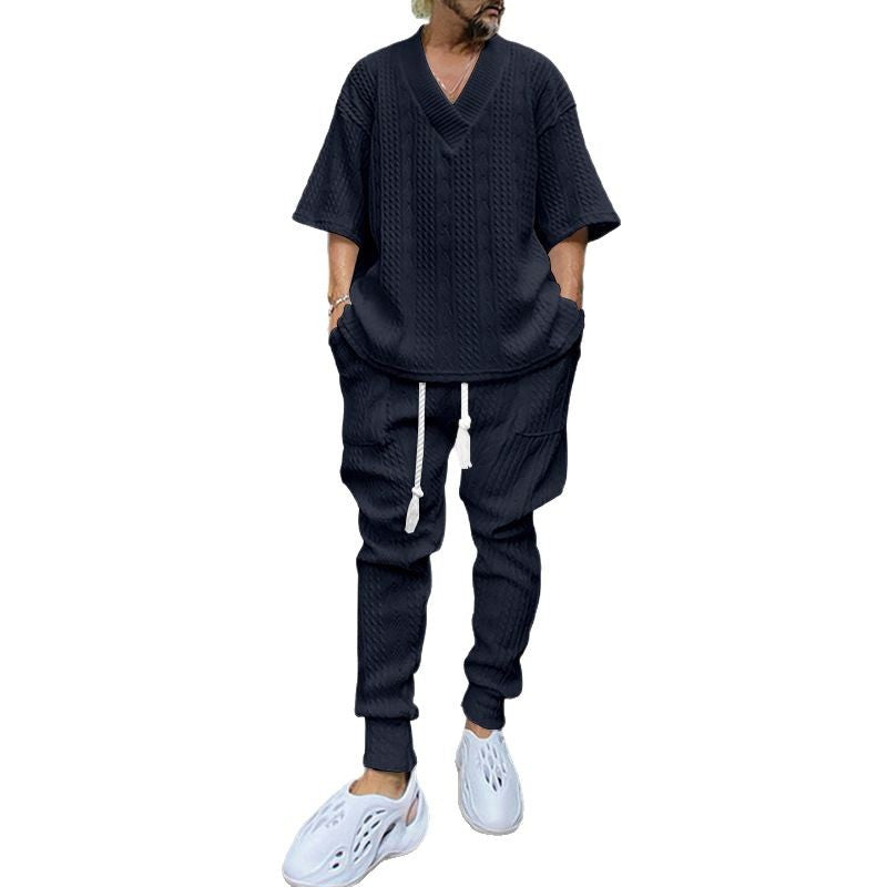 Herren Jogginghose Strick Bequem Modern