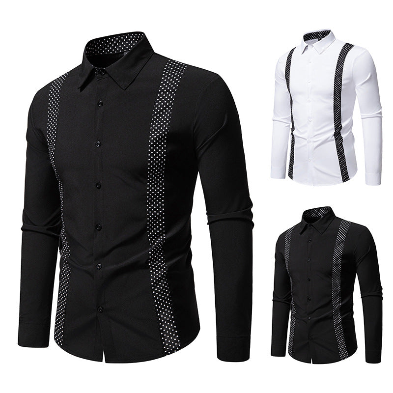 Herren Businesshemd Modern Schulterpolster Elegantes Design
