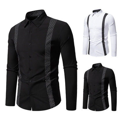 Herren Businesshemd Modern Schulterpolster Elegantes Design
