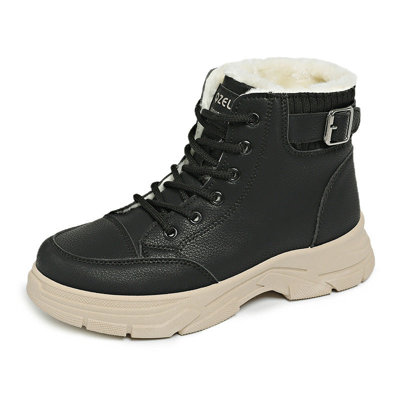 Damen Sneaker High-Top Winter Warm mit Fleece-Innenleben