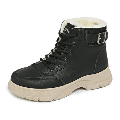 Damen Sneaker High-Top Winter Warm mit Fleece-Innenleben