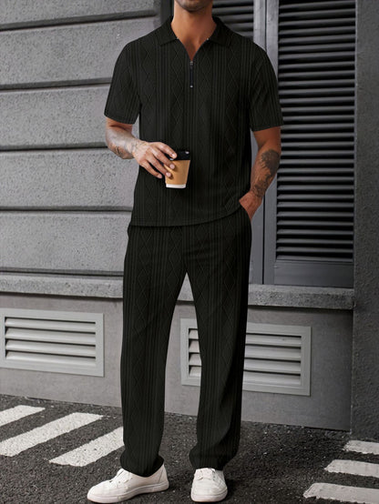 Herren Freizeitanzug Modern Strukturstoff Elegant