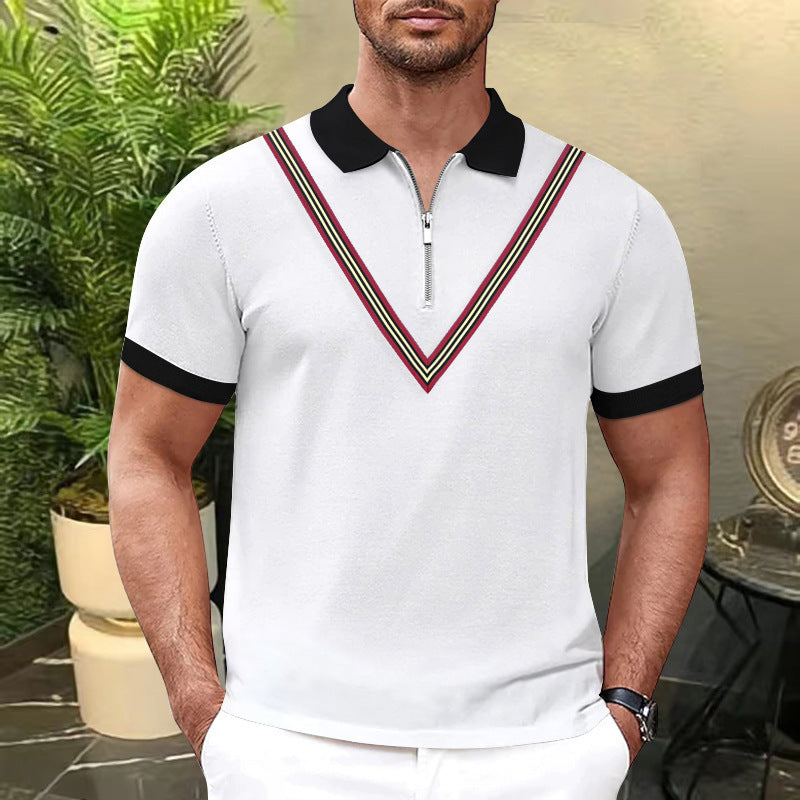 Herren Polohemd Kurzarm Modern Farben
