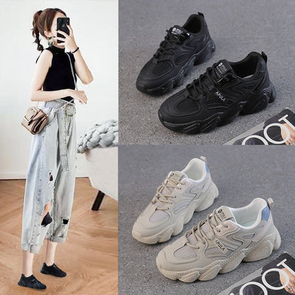 Damen Sneaker Chunky atmungsaktiv mit Weichsohle