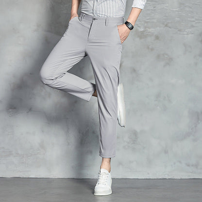 Herren Chino-Hose Bequem Slim Fit