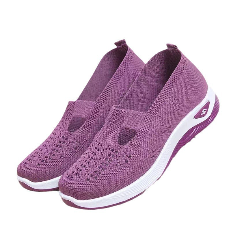 Damen Sneaker Leicht und Bequem Slip-On Sportlich