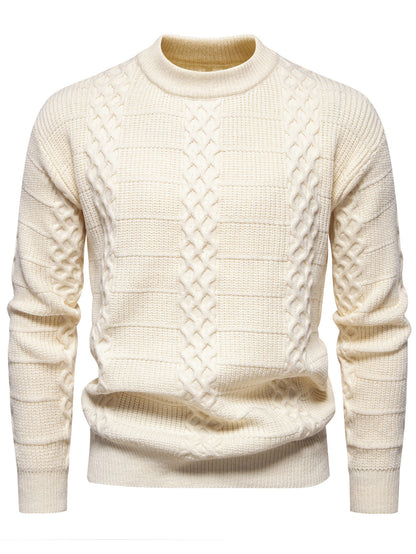 Herren Strickpullover Hochkragen Modern Style