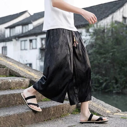 Ein Online-Shop für Herrenluftige Haremshose mit elegantem Muster und elastischem Bund Berlin-Glamour.