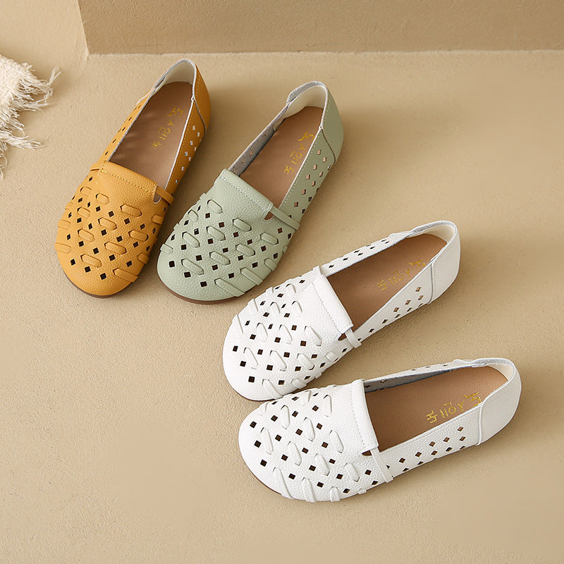 Damen Slipper Atmungsaktiv Komfortabel Cut-Out Design - BerlinGlamour