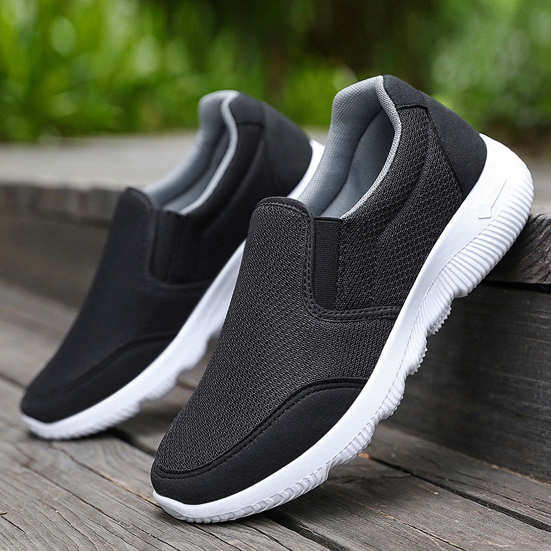 Damen Freizeitschuhe Bequem Slip-On Atmungsaktiv Netzschnürer